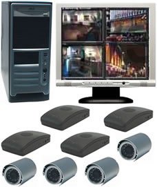 CS-DVR4CH-GC Complete 4 Channel Wireless Digital Video Recording System