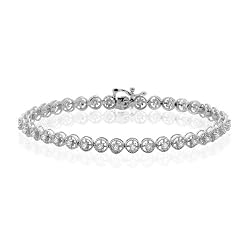 10k White or Yellow Gold Diamond Bracelet (1 cttw, J-K Color, I2-I3 Clarity)