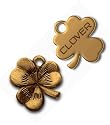 Clover Antique Needle Holder Charm Small