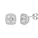 Sterling Silver Asscher Cubic Zirconia CZ title=