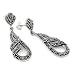 Twisted Drop Marcasite Earrings