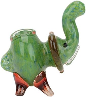 Legend Collections Elephant Animal Hand Spoon Pipe (yellow/orange)