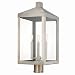 Livex Lighting 20586-91 Nyack 3 Outdoor Post Top Lantern, Brushed Nickel