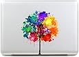 LoveDecalHome macbook decal colors tree Macbook sticker partial cover Macbook Pro decal Skin Macbook Air 13 Sticker Macbook decal