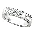 14K White Gold Diamond Wedding/Anniversary Band - 1.00 Ct.