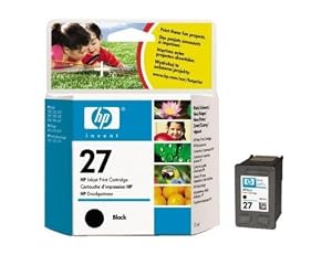 Hp 27 Ink Cartridge - Black Hp 27 Printer Cartridge, Psc 1215, Psc 1317, Deskjet 3650, Officejet 5610, Deskjet 3845, Psc 1210, Deskjet 5150, Deskjet 3840, Deskjet 5650, Psc 1315, Deskjet 3550, Deskjet 3658, Psc 1310, Officejet 5600, Deskjet 3848, C8727an,