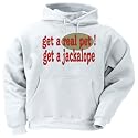get a real pet! Get a jackalope Adult Hooded Sweatshirt (Hoodie / Hoody) Various Colors