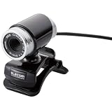 ELECOM WEB�J���� 200����f 1/4�C���`CMOS�Z���T �K���X�����Y���� ���^ �C���z���}�C�N�t �u���b�N UCAM-DLA200HBK