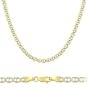 Solid 14k 2 Two Tone Gold Gucci Mariner Chain Necklace 3mm 18