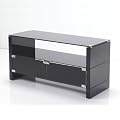 Contemporary Designer Black Glass TV Stand Cabinet for Plasma LCD LED Flat Screen TV