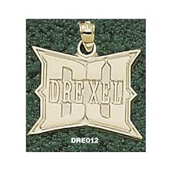 Drexel Univ "Du Drexel" Charm/Pendant -14K/10K, Stainless Steel or Gold Plated