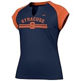 Nike Syracuse Orange Navy Blue Ladies Tissue Raglan T-shirt