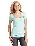 Volcom Juniors Ditto Stone Slim Scoop V-Neck Tee