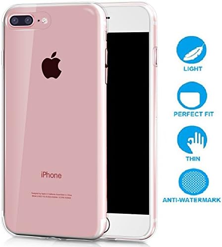 iPhone 7 / 7 Plus Case, Chivel Premium Shock Absorption TPU Bumper Cushion + Scratch Resistant Clear Protective Cases Hard Cover for Apple iPhone 7 / 7 Plus2016 (iPhone 7 Plus)