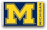 University of Michigan Wolverines Large House Flag