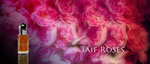 Taifi Rose Pure Arabic Attar - Rose of Taif, Arabian Rose Perfume - 0.5 fl. oz / 15ml