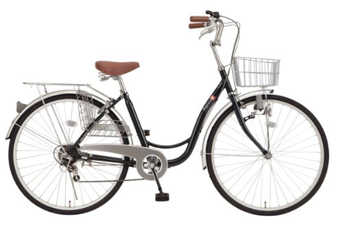 トップワン(TOPONE) 26インチシティーサイクル 6段ギア付 ネイビー 26インチ CL-266-93-NV