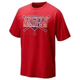 Nike Los Angeles Angels of Anaheim Red Clean Up Graphic T-shirt