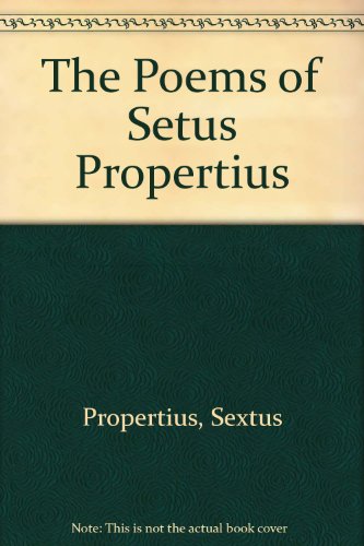 Poems of Sextus Propertius