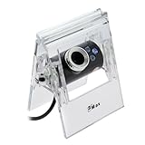 GTMax Black 8 Mega Pixel USB Webcam /Snapshot/3 LED Light/Clear Clip for La ....