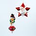 Vintage-style SANTA CLAUS and SNOWMAN Glass Ornaments Christmas