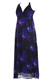 LIMITED COLLECTION Black & Purple Cross Back Maxi Dress