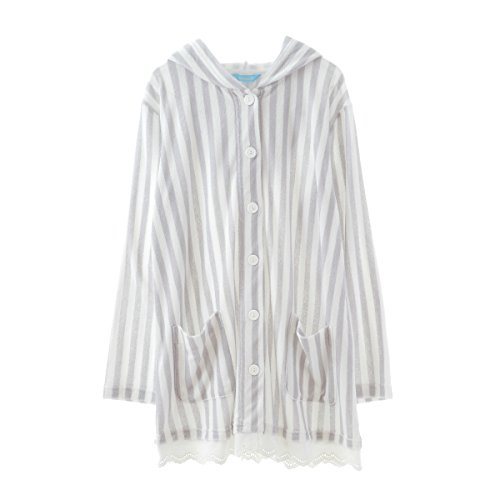 (キッドブルー)KID BLUE 長袖パーカートップス[15パイルストライプエンブ]【OUTLET】