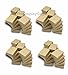 The Display Guys~ Pack of 100 Cotton Filled Cardboard Paper Kraft Jewelry Box Gift Case - Kraft Brown (2 1/8x1 5/8x3/4 inches #11)