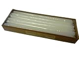 Biedermann Dinner Candles, White, 12-Inch Tapers, Box of 12,