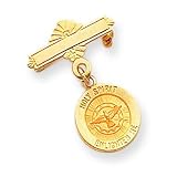 14k Holy Spirit Medal Pin