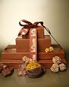 Le Chocolat 4 Box Tower Assorted Dairy and Dark Truffles and Confections (Chalav Yisrael)