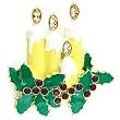 Gold plated Brooch - Candles