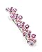 Women's Rhinestone Metal Hair Barrette Clip Hair Pin Antique Silver IMB2151