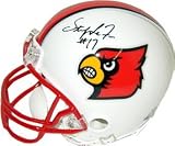 Stefan Lefors signed Louisville Cardinals Replica Mini Helmet
