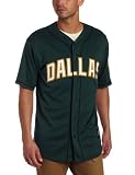 NHL Men's Dallas Stars Short Sleeve Button Front Replica Jersey (Pro Athletic Dark Green/Pro Black, X-Large)
