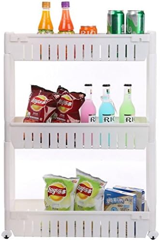 GoodOldDays1776 Large 29" Rolling Corner Rack (3 Tiers,White)