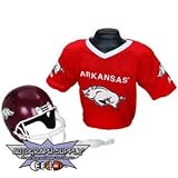 Arkansas Razorbacks NCAA Football Helmet and Jersey Set