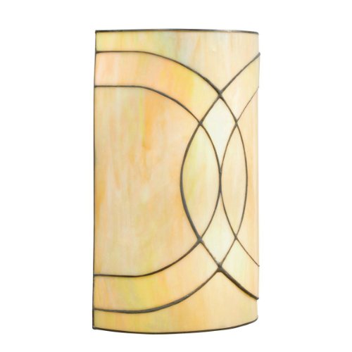 Kichler Lighting 69124 Spyro - Two Light Wall Sconce, Dark Bronze Finish with Amber/Honey Colored Art Glass