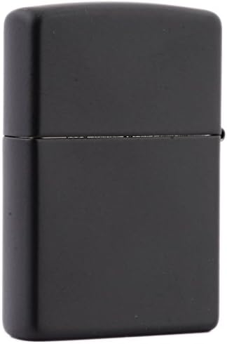 Zippo Black Matte / Logo Border Windproof Lighter 218zb New In Box