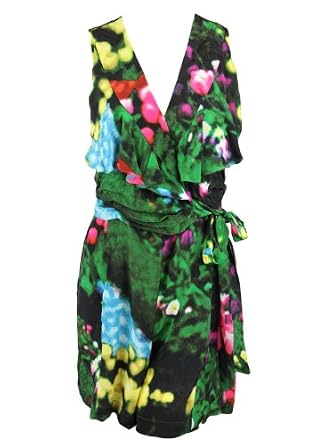 Womens Fashion Uk : Tracy Reese Womens Flounced Silk Romper On Line