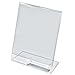 SOURCEONE.ORG Premium Acrylic 8.5 x 11 Inches Slanted Sign Holders with Business Card Holder