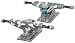 Silver A Class (Set of 2) Skateboard Trucks - 7.5 Inch - Snow Camo Hanger / Black Base
