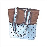 41nDHt%2BCtSL. SL160  Personalized Diaper Bag Tote in Blue Dots