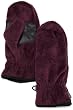 Columbia Womens Pearl Plush Fleece Mitten, Black Cherry, Large/X-Large