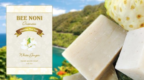 Bee Noni Luxury Soap (White Ginger)