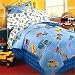 TRAFFIC JAM Cars and Trucks - Bedding Comforter Set - Twin Bed Size