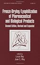 Freeze-drying/lyophilization of pharmaceutical and biological products