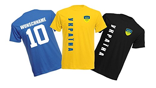 11 x Kinder T-Shirt Trikot Look – MINI EM 2016 – Ukraine