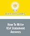Books : How To Write KSA Statement Answers