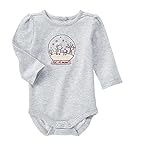 (ジンボリー) GYMBOREE レットイットスノーボディースーツ カラー:ヘザーグレー 3-6ヶ月(身長58-63cm) [並行輸入品]